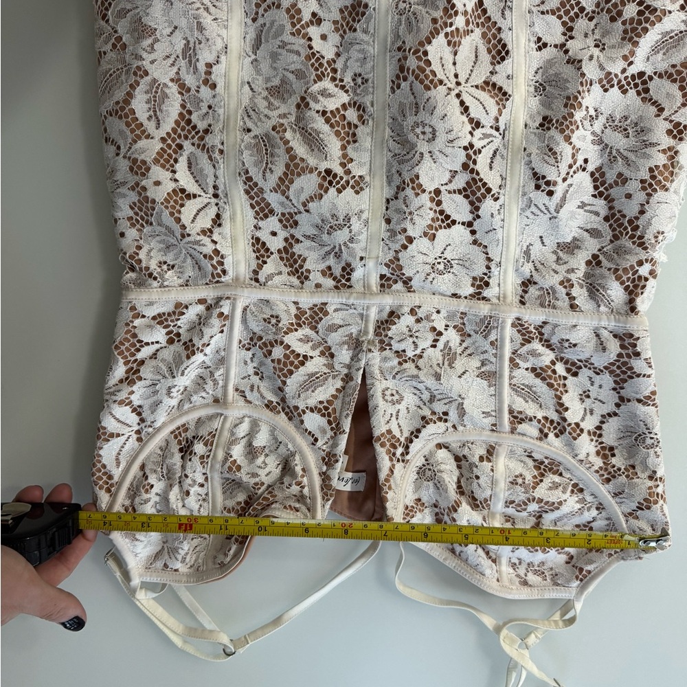 Julia Mini Dress by For Love & Lemons – White Lace – Size M - Picture 8 of 13